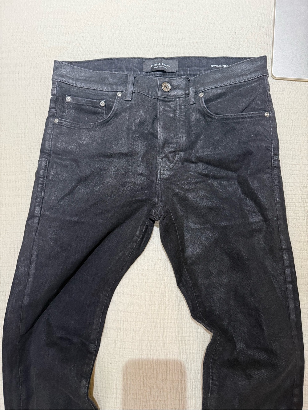 Purple Slim Straight Black Men’s Jeans